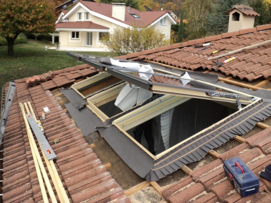 Pose verriere 3velux 2